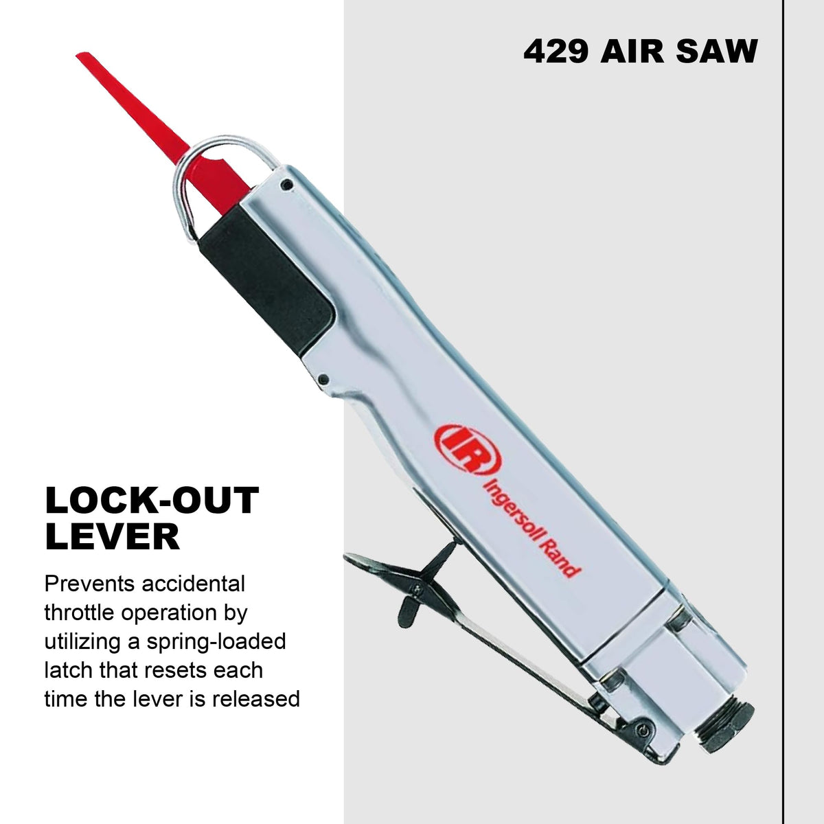 Ingersoll Rand 429, vibration-reduction design reduces fatigue during work