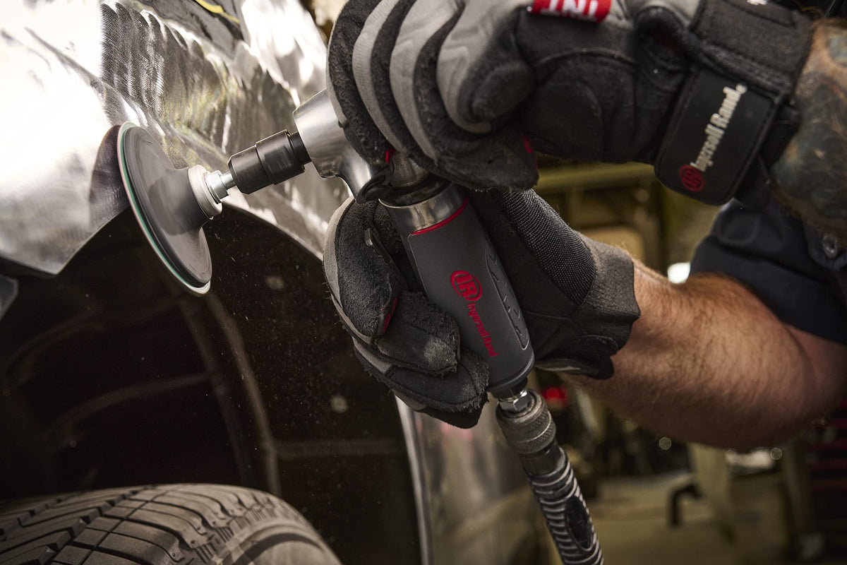 Ingersoll Rand 5102MAX spindle lock enables quick accessory changes.