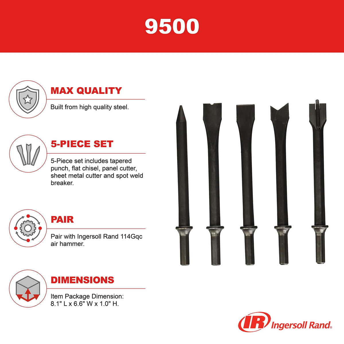 Ingersoll Rand 9500 panel and sheet metal cutters handle tough metalwork