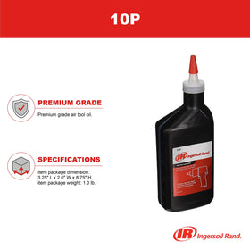 Ingersoll Rand Edge packaging showcases 0.5 L capacity for compact storage.