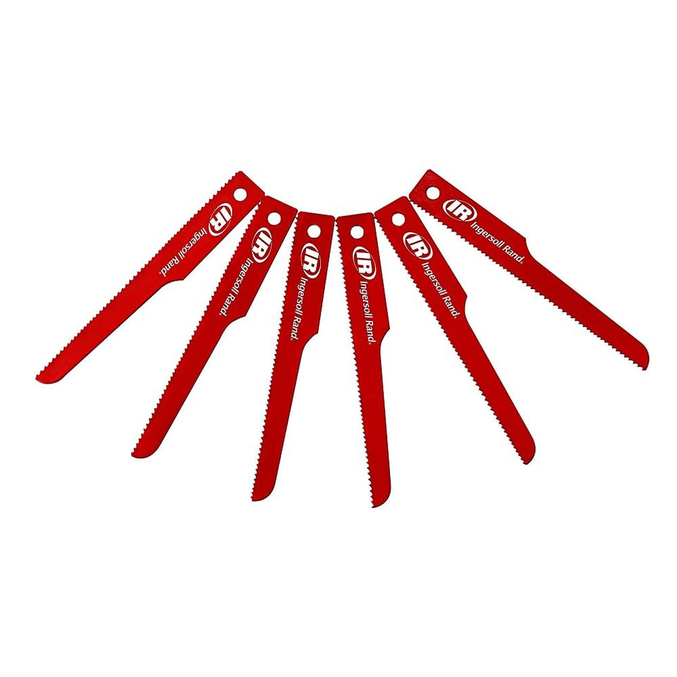 Ingersoll Rand P4EV-6 blades pack view, six-pack for metal cutting.