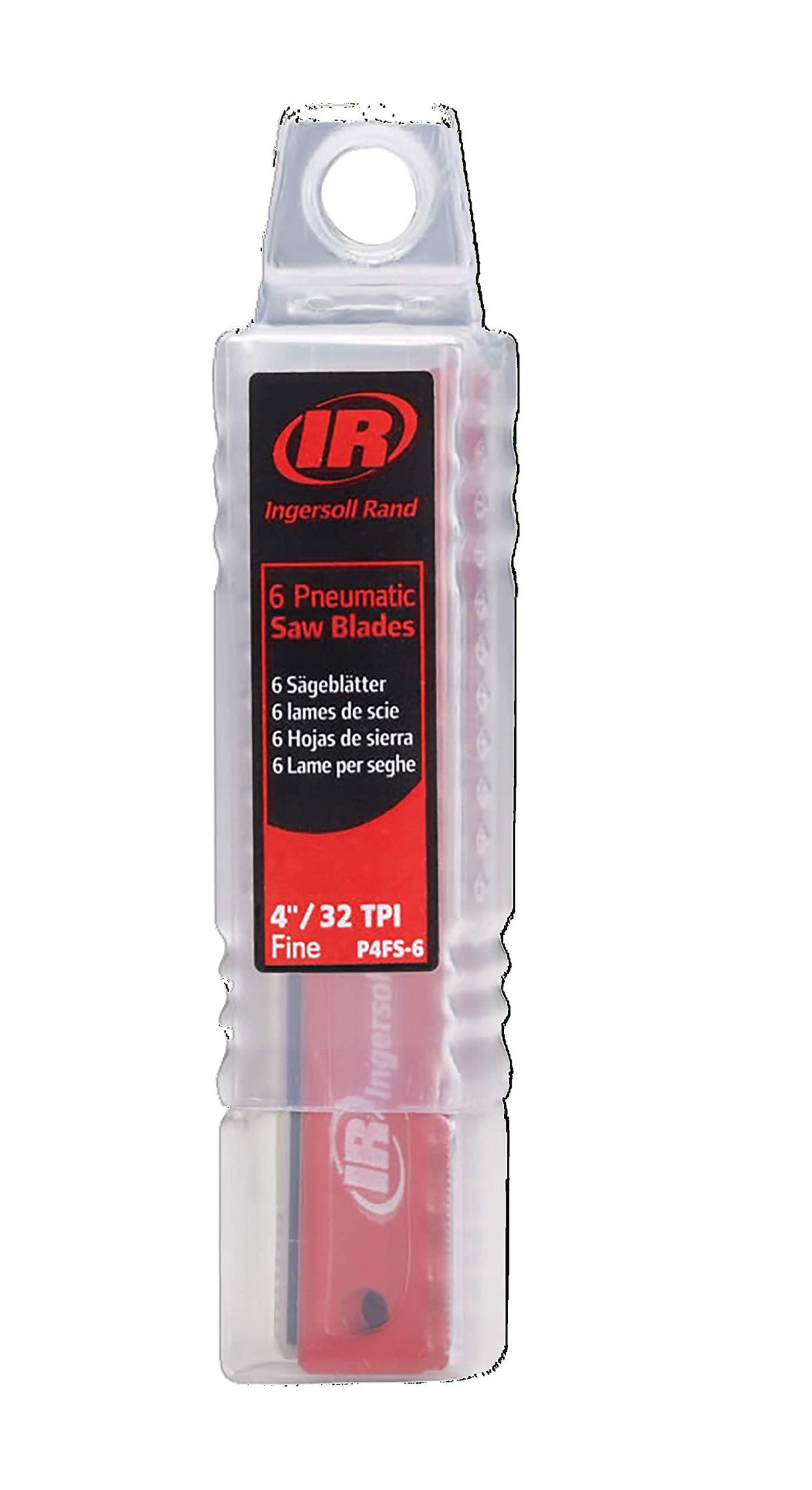 Ingersoll Rand P4FS-6 bi-metal saw blades for standard air reciprocating saws with durable cutting performance