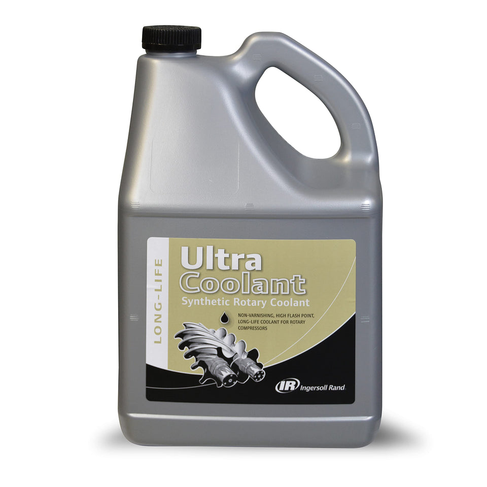 Ingersoll-Rand Ultra Coolant 5L bottle for long-lasting lubrication and cooler operation.