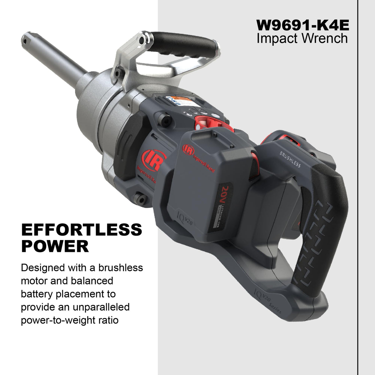 IQV Power Control with MAX, MID, and Snug modes for versatile torque control.