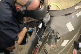 Ingersoll Rand 409 air die grinder delivering 27,000 RPM for fast material removal.
