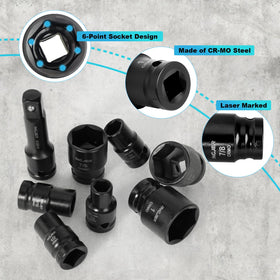 INGJER sockets feature clear size markings for quick identification