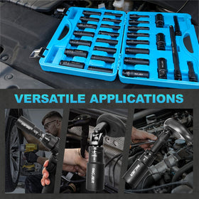 INGJER organized storage case keeps sockets secure and portable.