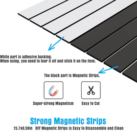 Close-up of magnet and dust filter catching hair and debris.