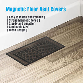 Versatile application on floor, wall, and ceiling vents.