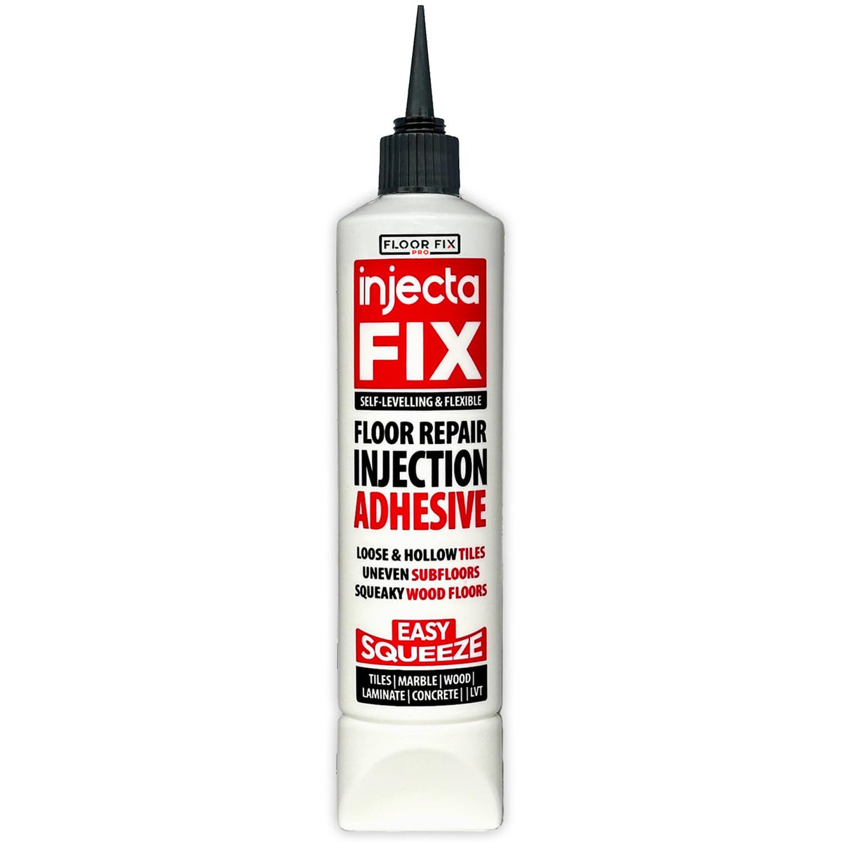 Injectafix Floor-Fix Pro built-in tip enables precise flooring application.