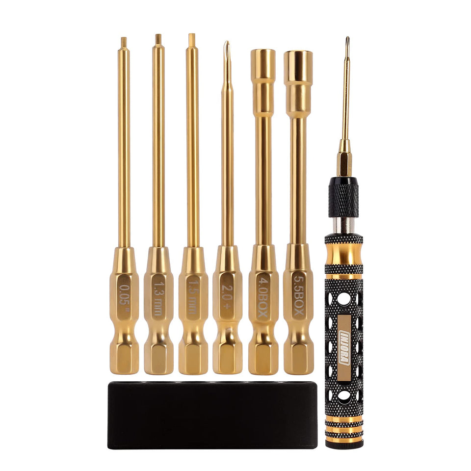INJORA RC Tool Kit 6-in-1 full set for precise tuning on RC cars