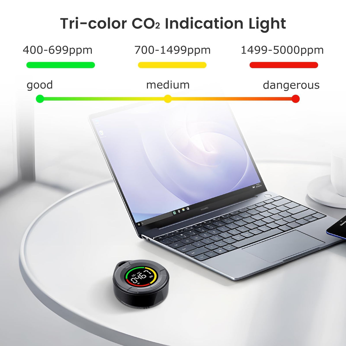 INKBIRDPLUS PTH-10C indicator lights convey air quality instantly.