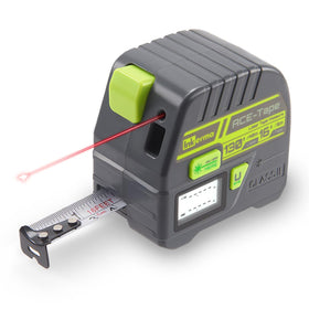 Inkerma 2-in-1 laser tape measure with 135ft laser for precise room measurements.