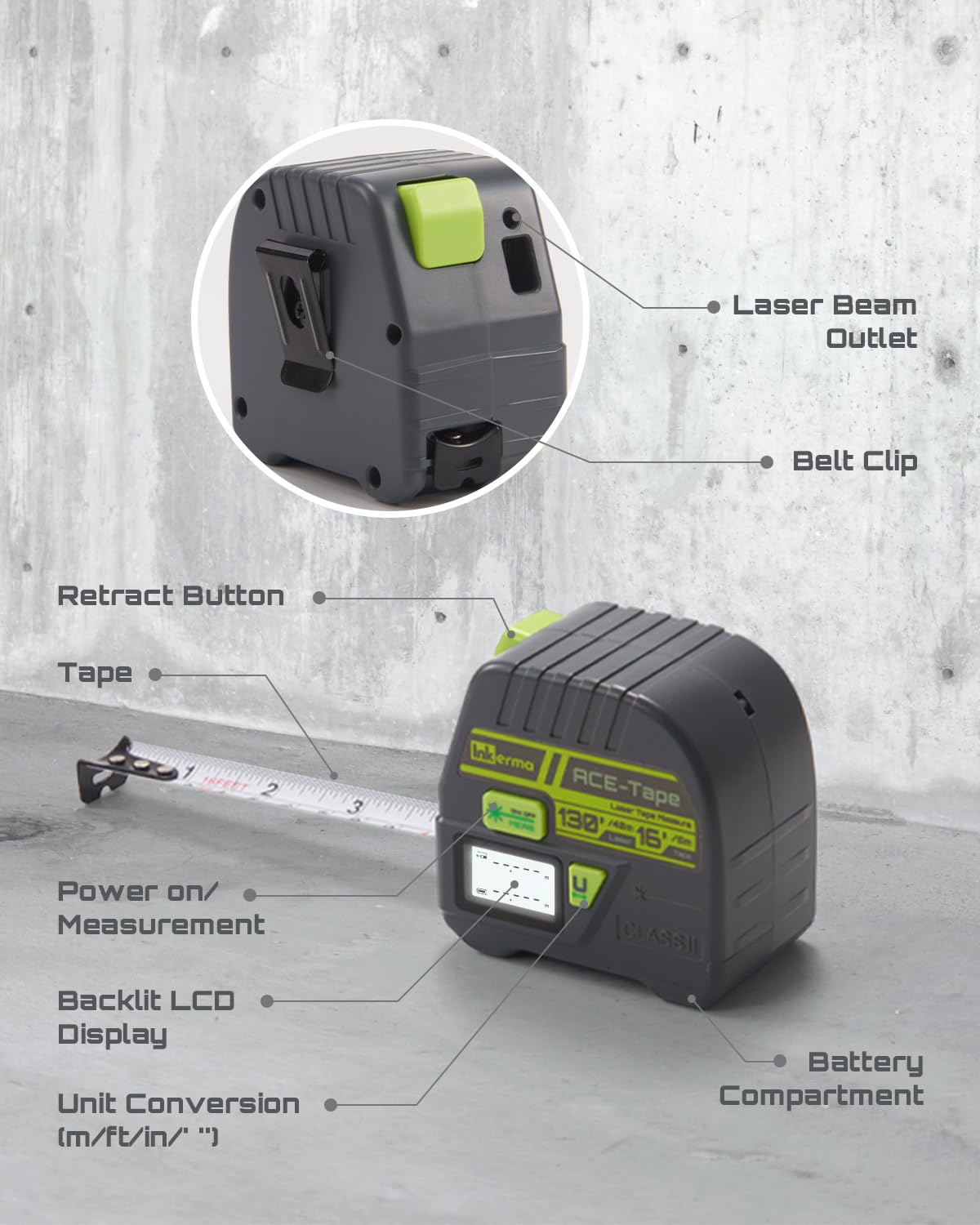 Inkerma battery replacement allows quick swaps to keep measuring.