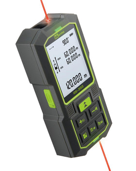 Inkerma dual laser meter in action for quick bilateral measurements on site.