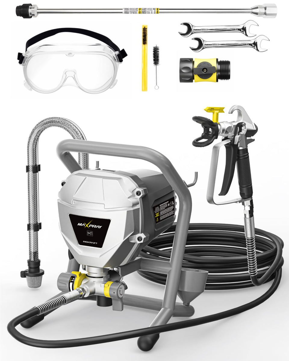 InoKraft MaXpray M1 airless sprayer for fast, even DIY coverage