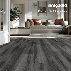 INMOZATA 36 pack vinyl tiles show 54 sq ft coverage for planning.