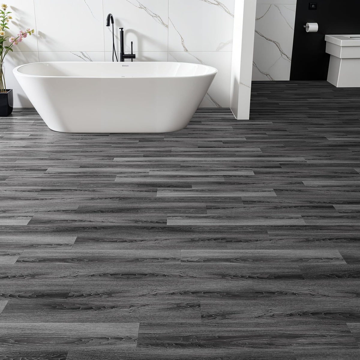 INMOZATA waterproof vinyl planks resist wear in busy spaces.