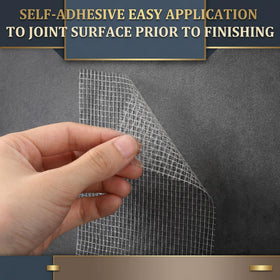 Innconee cement board tape packaging image emphasizes long roll coverage for floors and bathrooms.