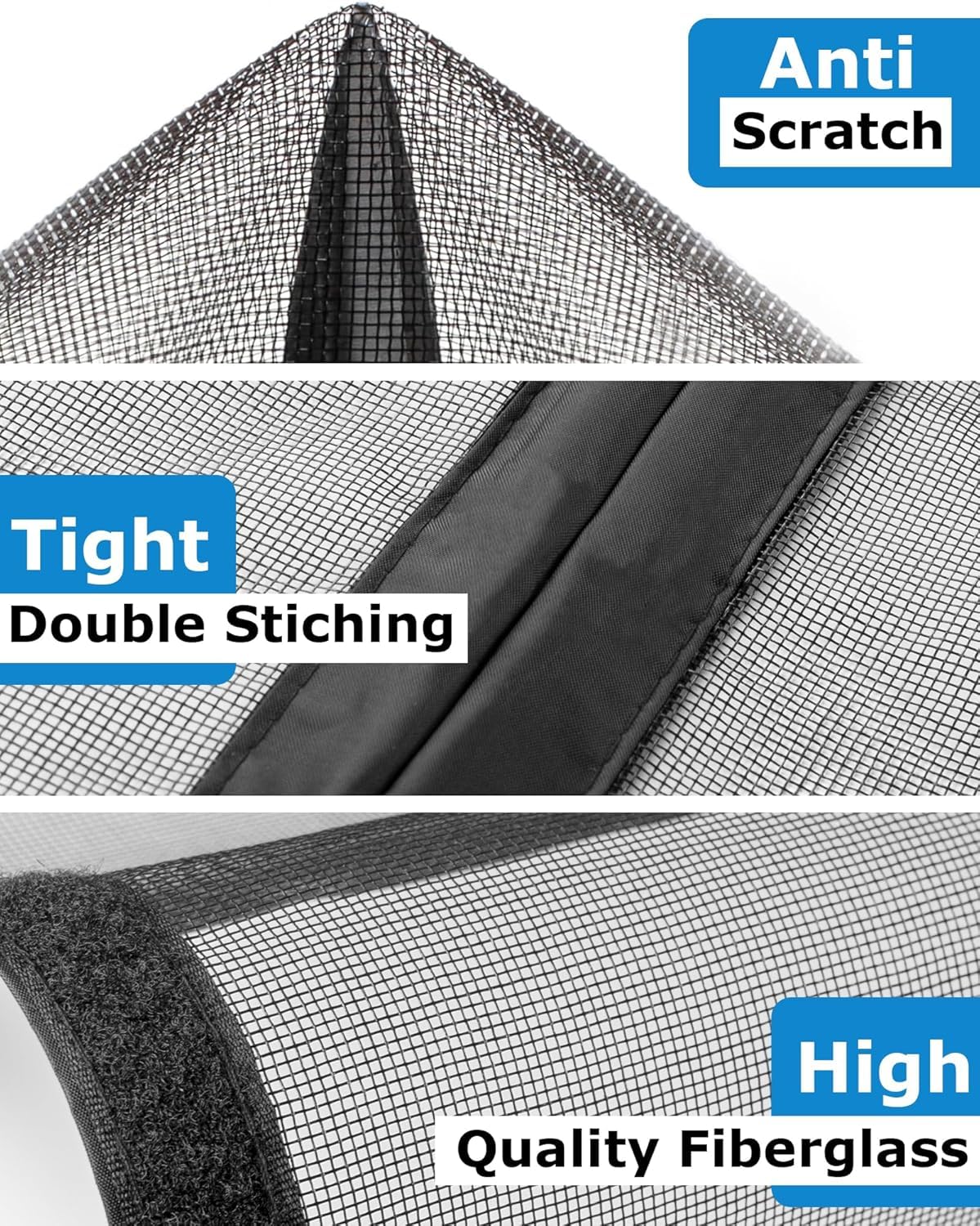 innhom garage screen bottom-weighted-bar ensures secure seal against wind