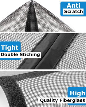 innhom garage screen bottom-weighted-bar ensures secure seal against wind