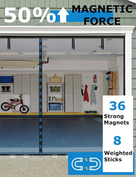 innhom garage screen easy-install-step demonstrates tool-free setup