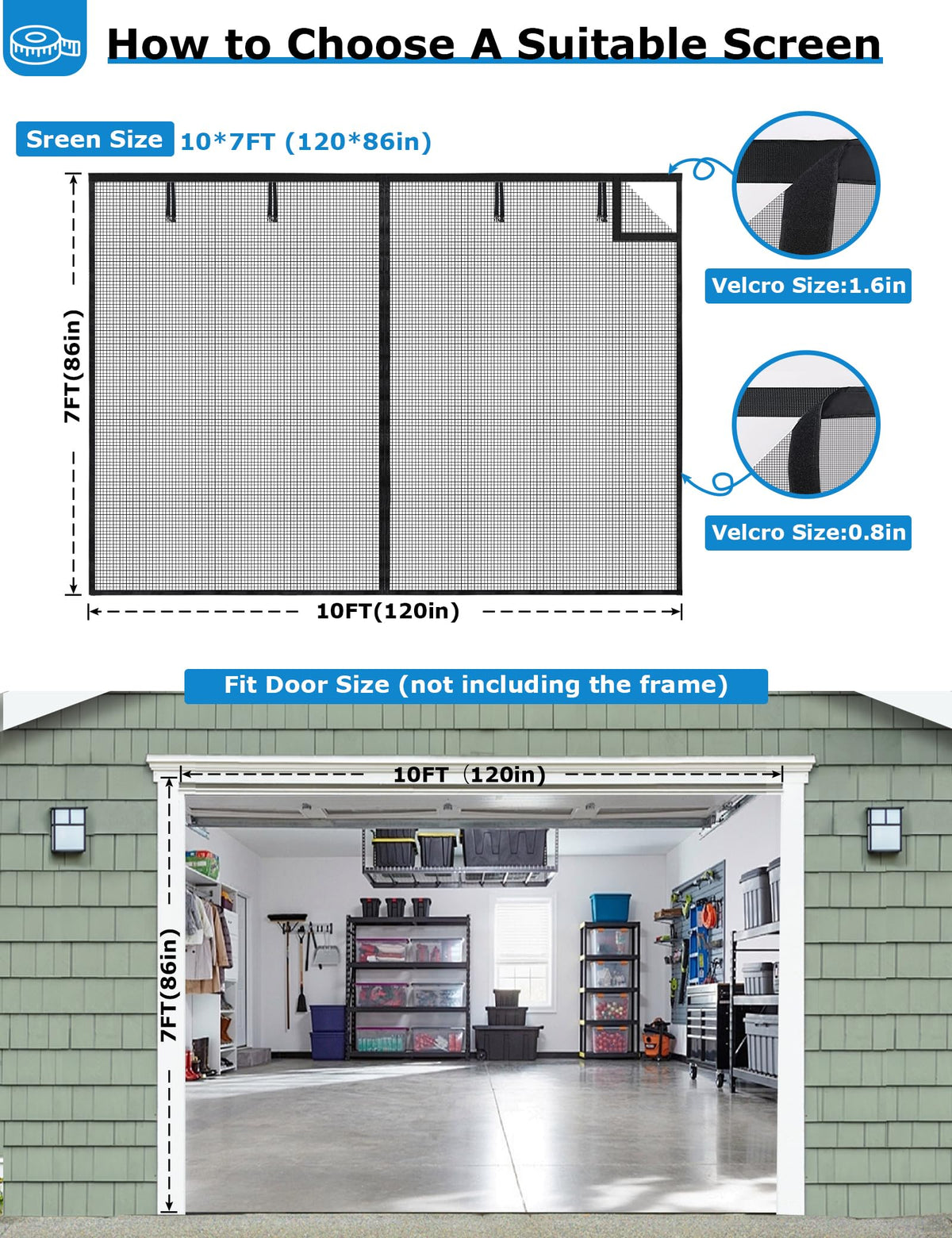 innhom garage screen fiberglass mesh closeup highlights durability