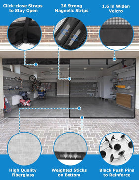 innhom garage screen magnetic closure in action for seamless pass-through