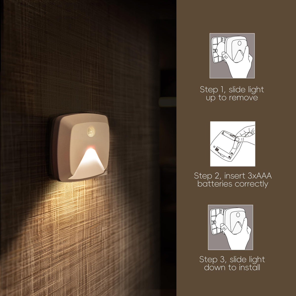 Innofox bedroom stair light adds gentle ambient glow