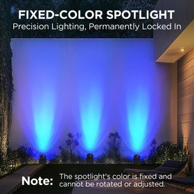 InnoGear adjustable-panel blue spotlight showing flexible angle for lighting
