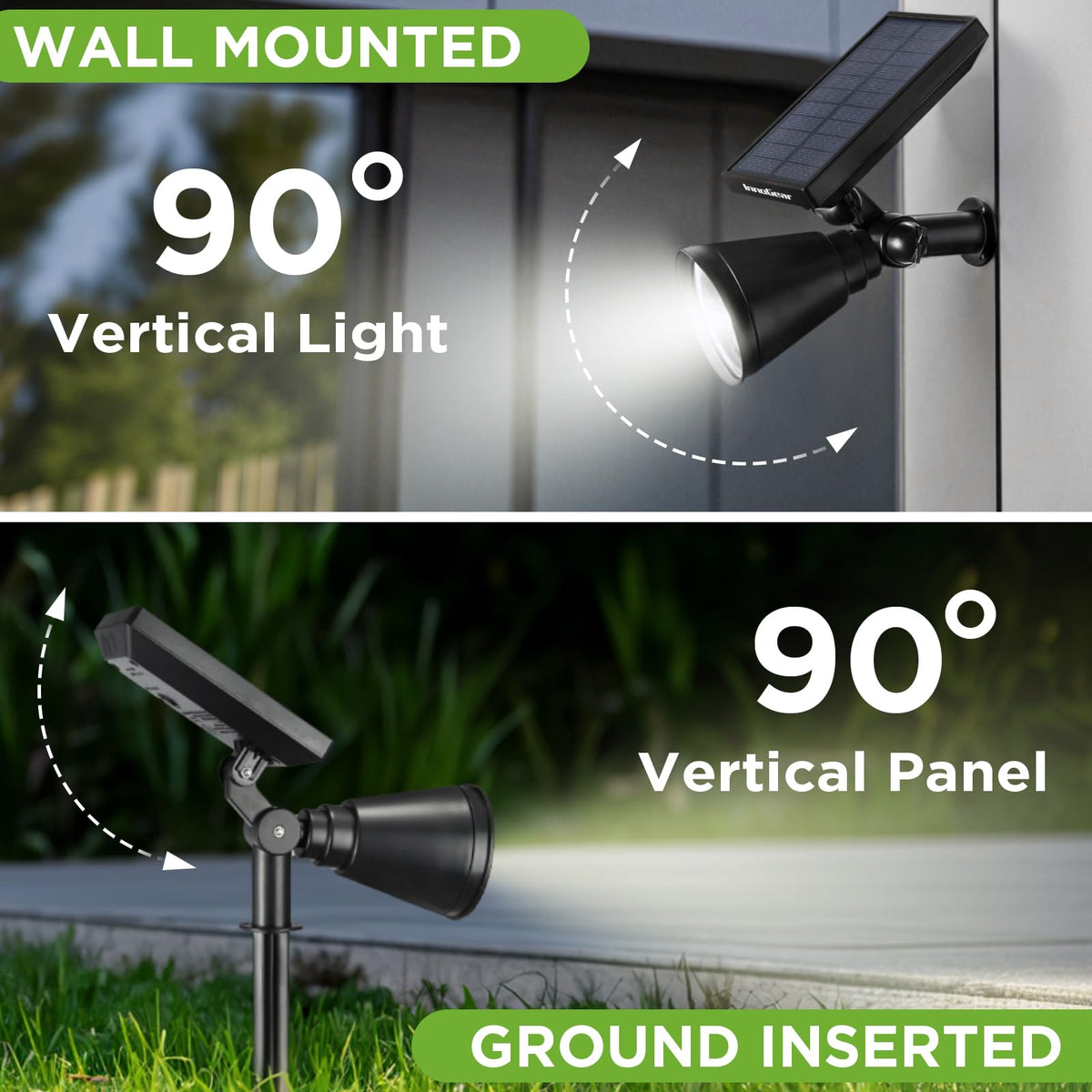 InnoGear bright high low modes offer flexible night time lighting options.