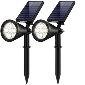 InnoGear solar lights with adjustable panel illuminate pathways precisely.