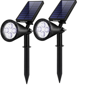 InnoGear outdoor pack 2 cool white lights illuminate pathways at night