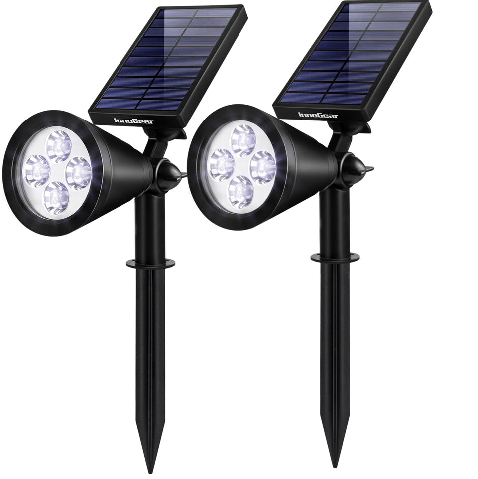 InnoGear outdoor pack 2 cool white lights illuminate pathways at night