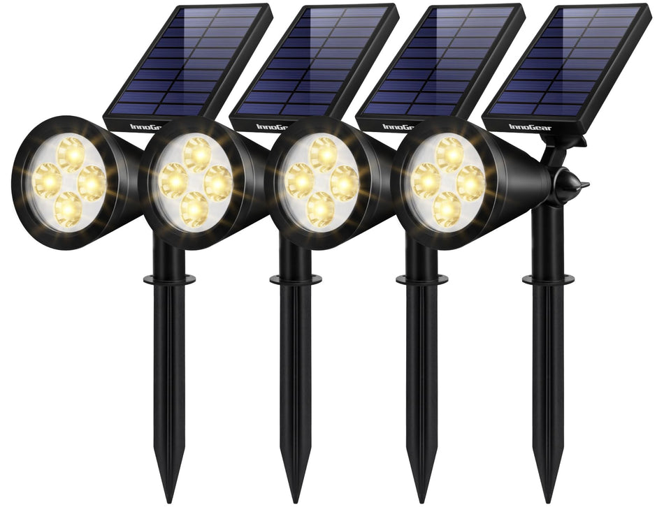 InnoGear solar lights pathway beam for clear nighttime walkway illumination