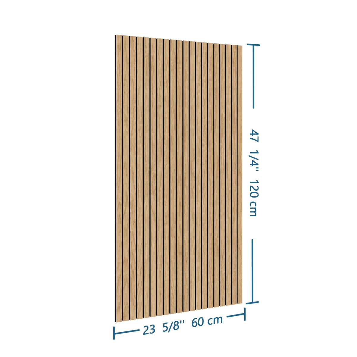 INNO STICKERS wood slat wall panel natural oak ideal for home theater walls.
