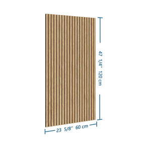 INNO STICKERS wood slat wall panel natural oak ideal for home theater walls.