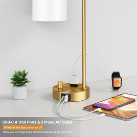 Innqoo Gold Lamp dimmable knob enables stepless brightness.