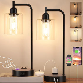 Innqoo lamp base with touch control for quick brightness adjustments
