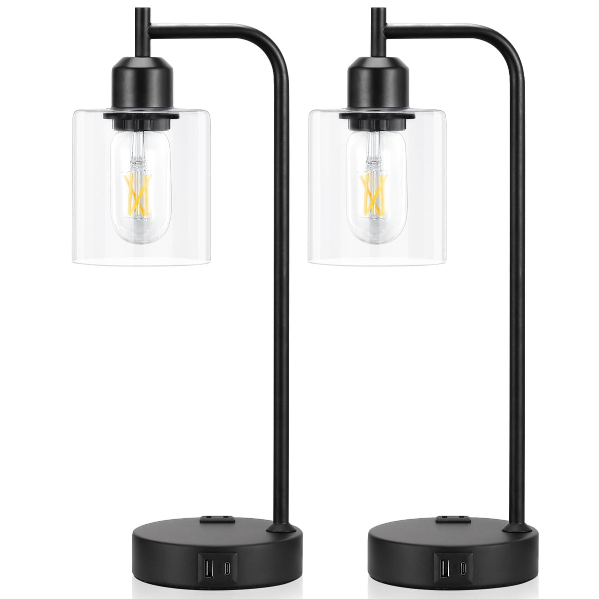 Innqoo two-lamp set ideal for bedrooms or desks