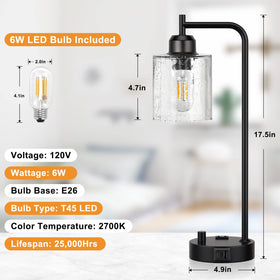 Innqoo vintage-industrial design elements in lamp style.