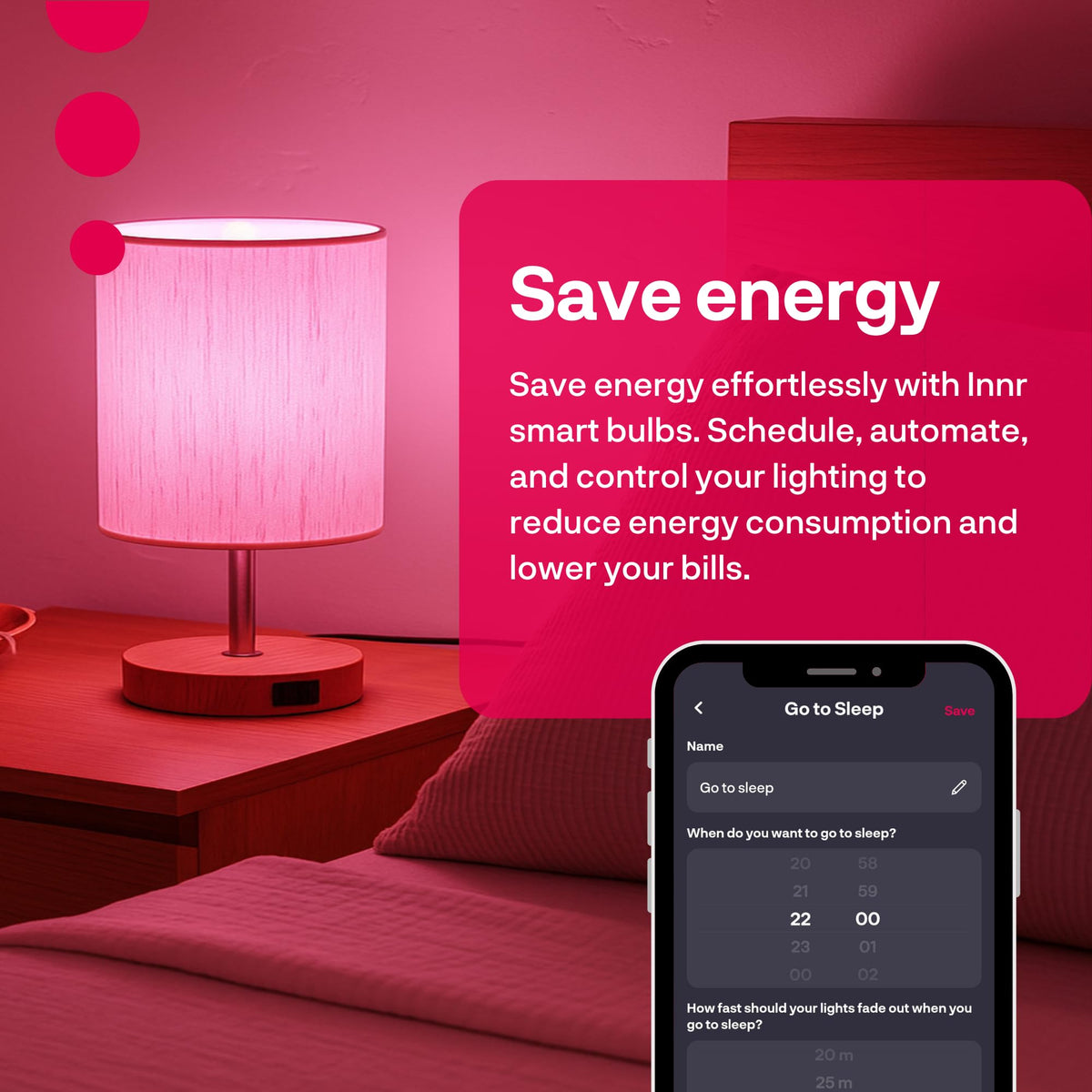 innr Zigbee A19 with standard E26 base for easy replacement.