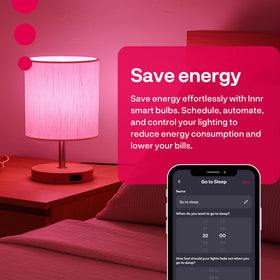 innr Zigbee A19 with standard E26 base for easy replacement.