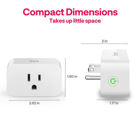 Innr Zigbee Smart Plug compact design fits tight outlets neatly