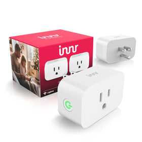Innr Zigbee Smart Plug showing Hue compatibility for seamless lighting control