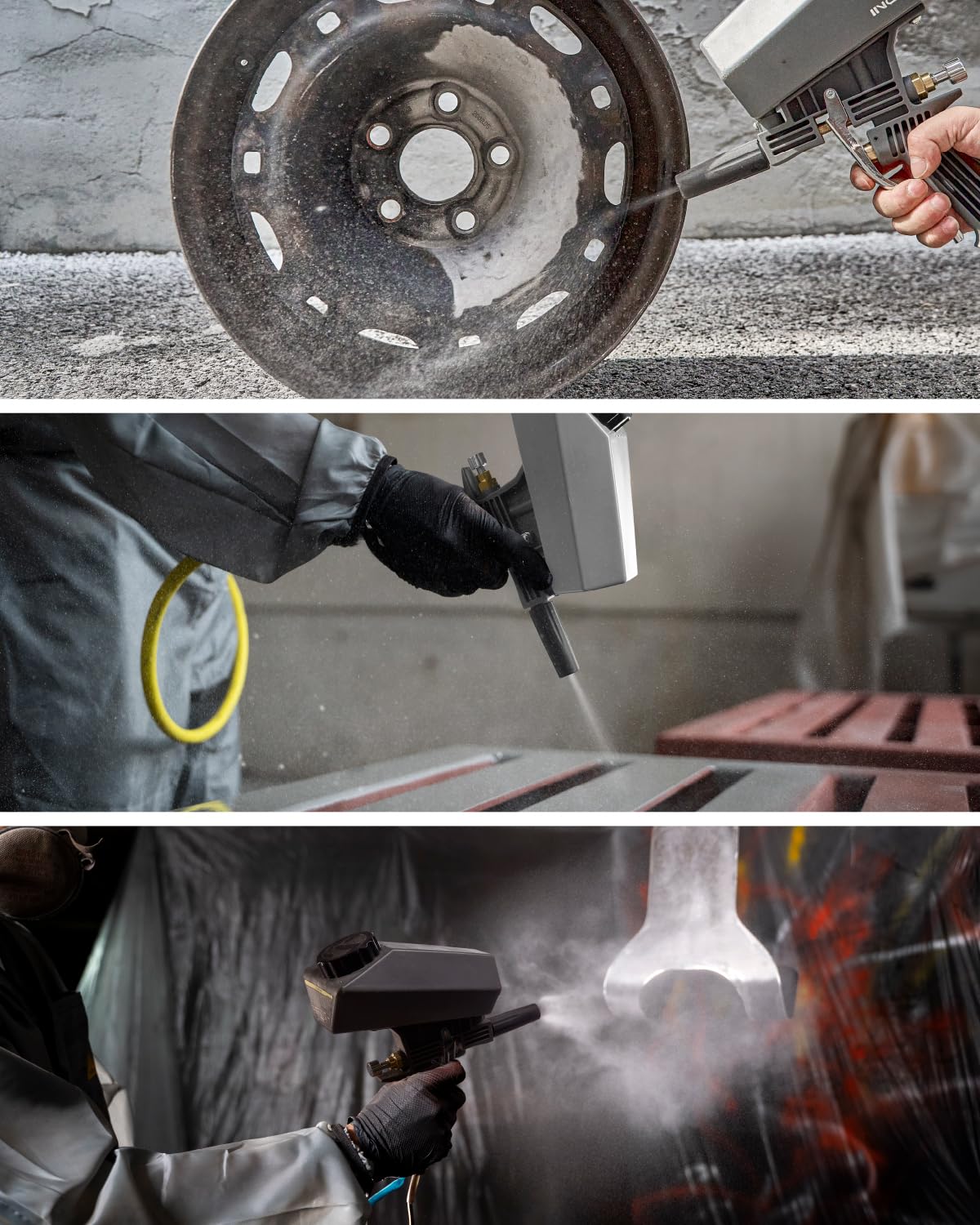 Inokraft compact design fits small garages and standard compressors.