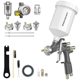 InoKraft D1 LVLP spray gun front view with ergonomic grip.
