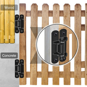 Insaga hinge with 0.5-inch bolt holes enabling quick bolt-on installation