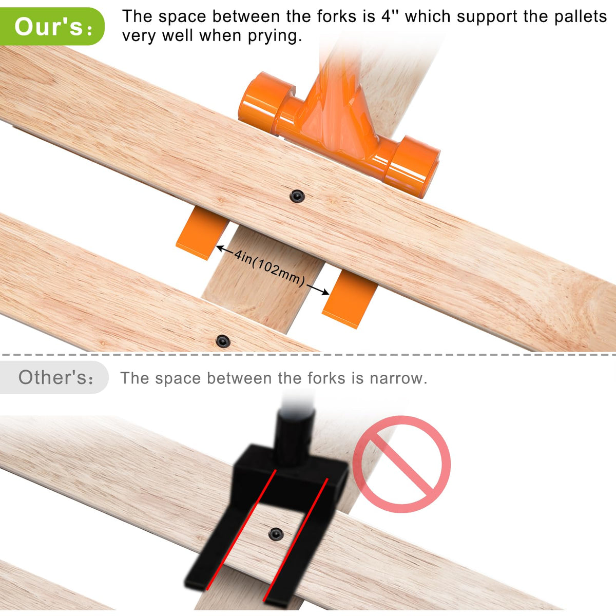 Insaga Pallet Buster non-slip grip provides comfortable control