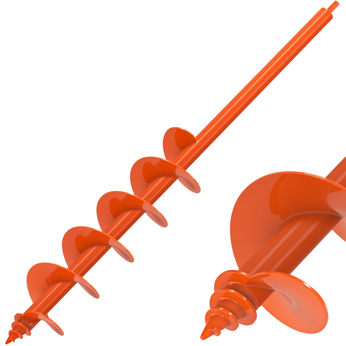 Insaga threaded auger 4in-32in drill bit for effortless hole digging in gardens.